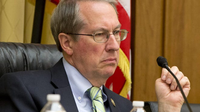 FILE- In this May 19, 2015, file photo, House Judiciary Committee Chairman Rep. Bob Goodlatte, R-Va., listens to testimony on Capitol Hill in Washington. House Republicans on Monday, Jan. 2, 2017, voted to eviscerate the Office of Congressional Ethics. Under the ethics change pushed by Goodlatte, the independent body would fall under the control of the House Ethics Committee, which is run by lawmakers. (AP Photo/Jacquelyn Martin, File)