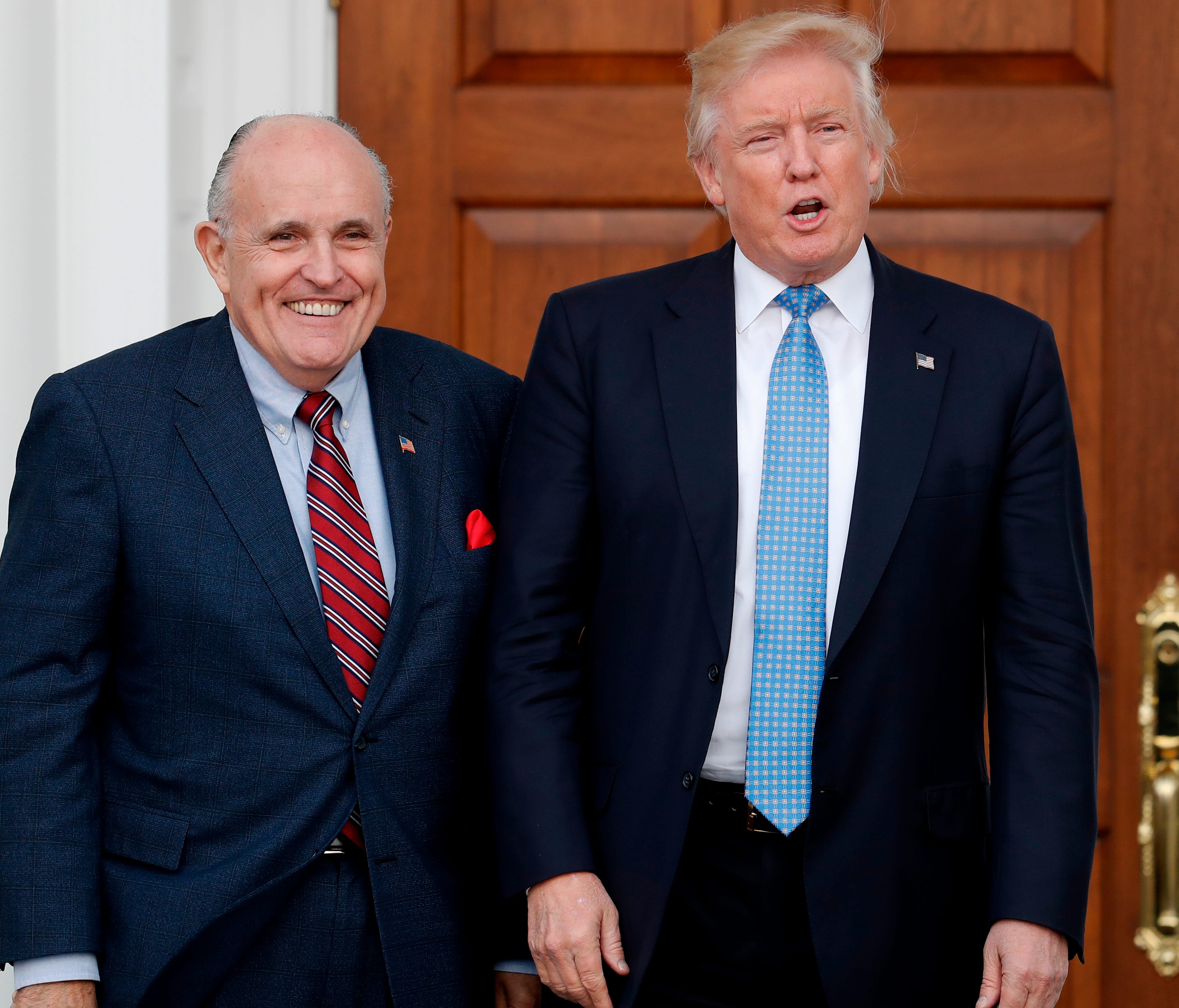 President Trump and Rudy Giuliani in 2016 photo.