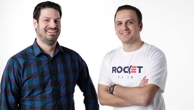 Randy Foster, left, and Edi Demaj are two of the three co-founders of Rocket Fiber.