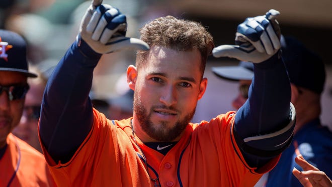 George Springer and the Astros have won 10 straight games.