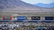 Drivers race in the Kobalt 400 at Las Vegas Motor Speedway