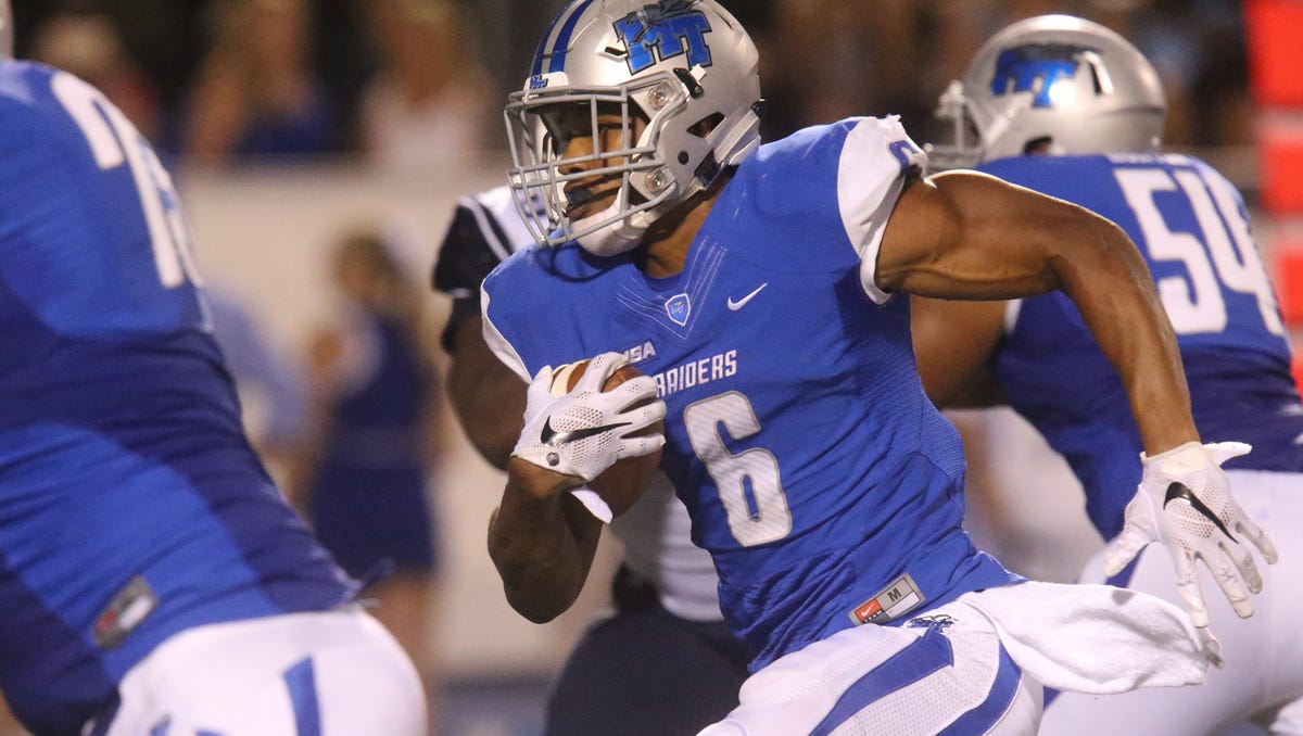 Mtsu S Jordan Parker Begins Quest At Falcons Minicamp