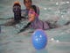 Fatima Baqir, 10, swims with customary muslim swim