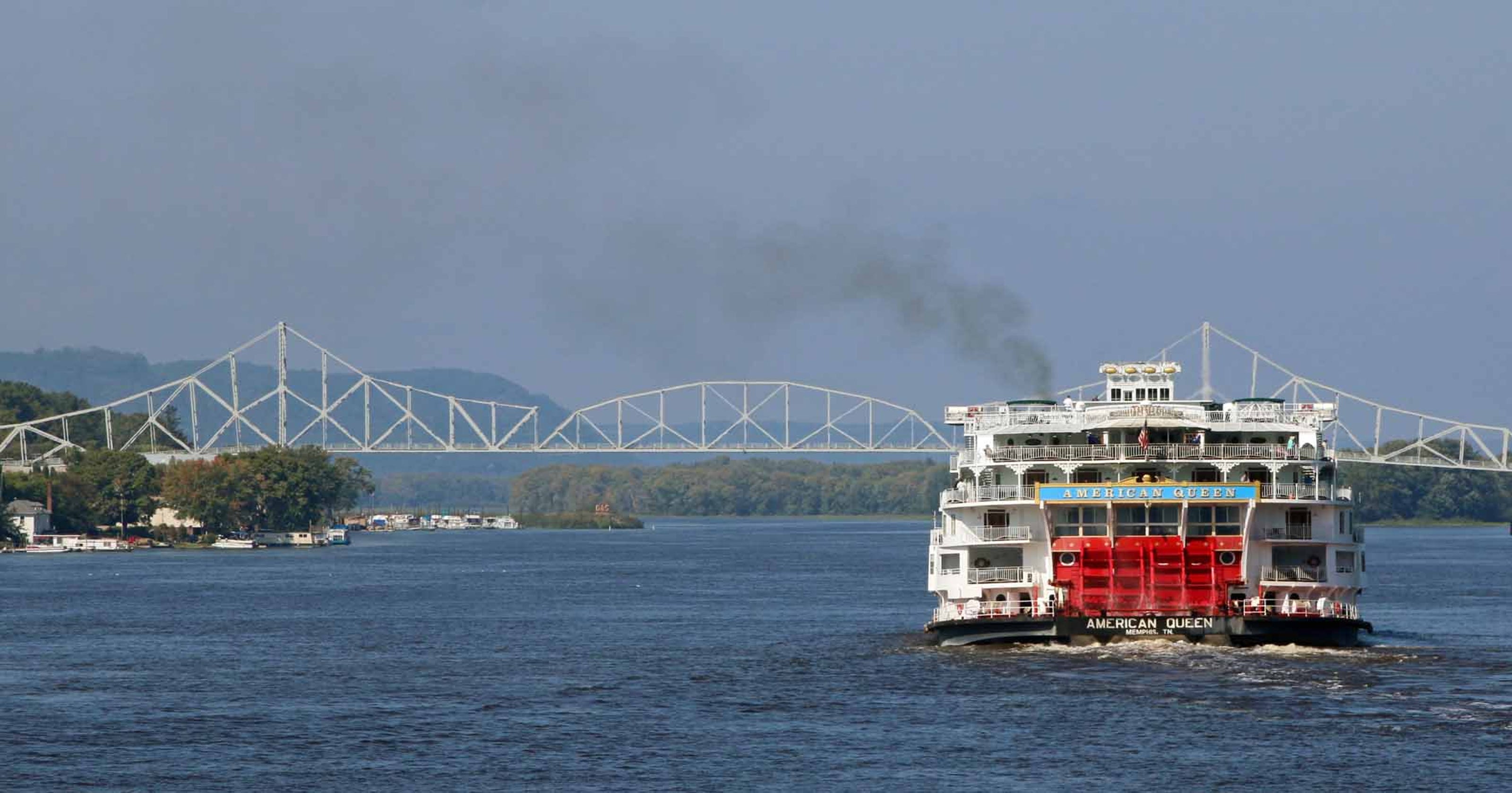 American Queen Riverboat cruises down Mississippi