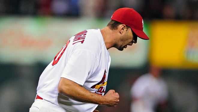 Adam Wainwright struck out seven and walked two in his ninth career shutout.
