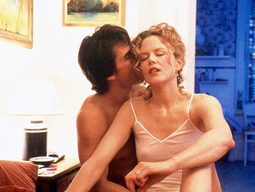 Tom Cruise (as Dr. William Harford) and Nicole Kidman