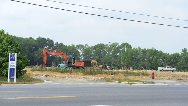A new housing development is getting ready to start construction on Route 54 in Selbyville, Delaware on Wednesday, July 5, 2017. As new housing developments rise along Route 54, traffic has significantly increased.