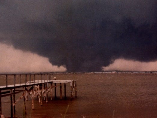 Contributed photo of one of the tornadoes on Terrible