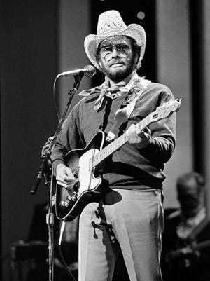 In this Oct. 10, 1983 file photo, Merle Haggard performs at the Country Music Association Awards in Nashville. Haggard died of pneumonia April 6 in Palo Cedro, California. He was 79.