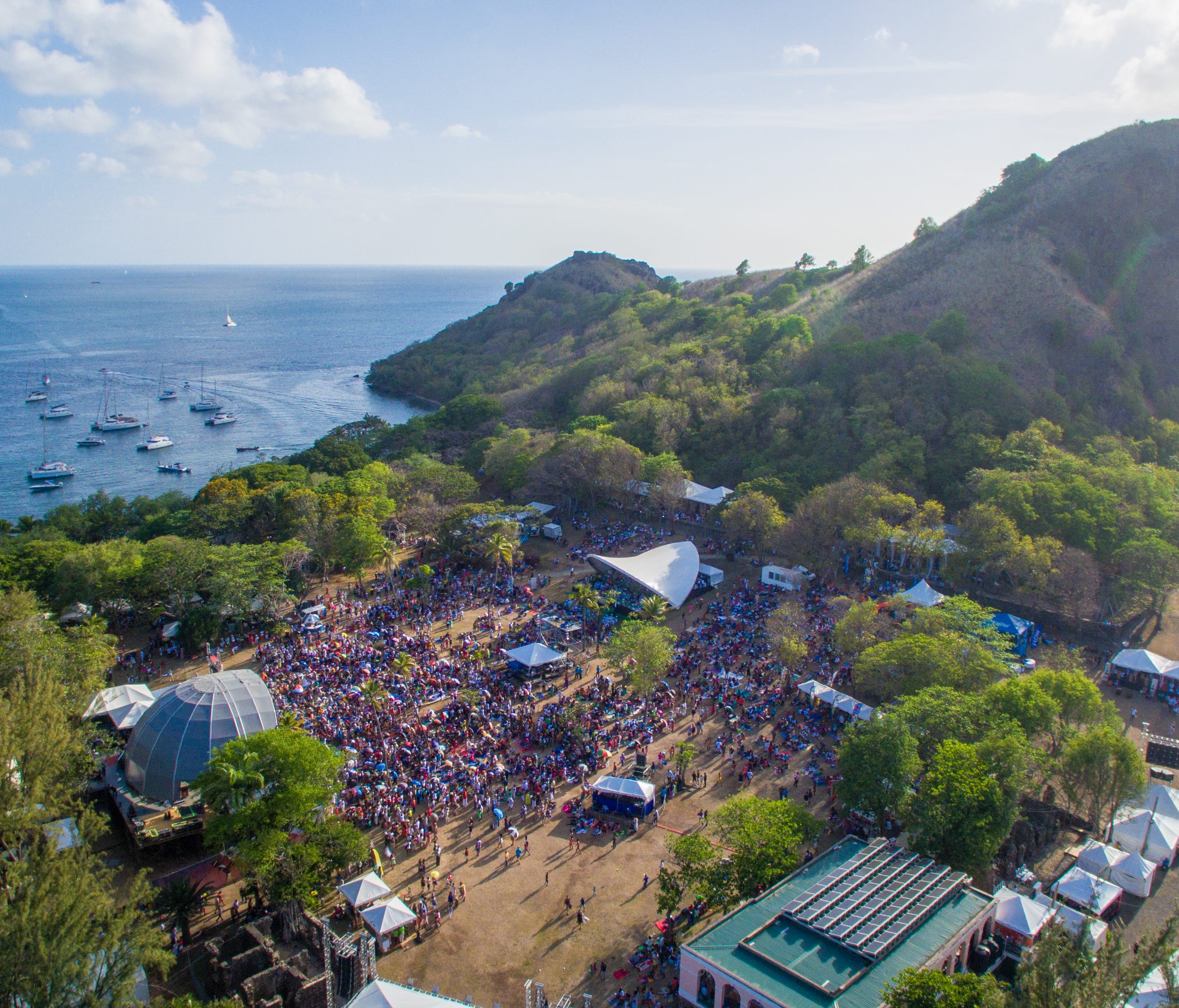 St. Lucia Jazz Fest at Pigeon Island National Park.