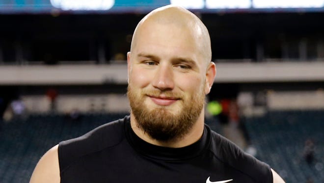 Philadelphia Eagles offensive lineman Lane Johnson.