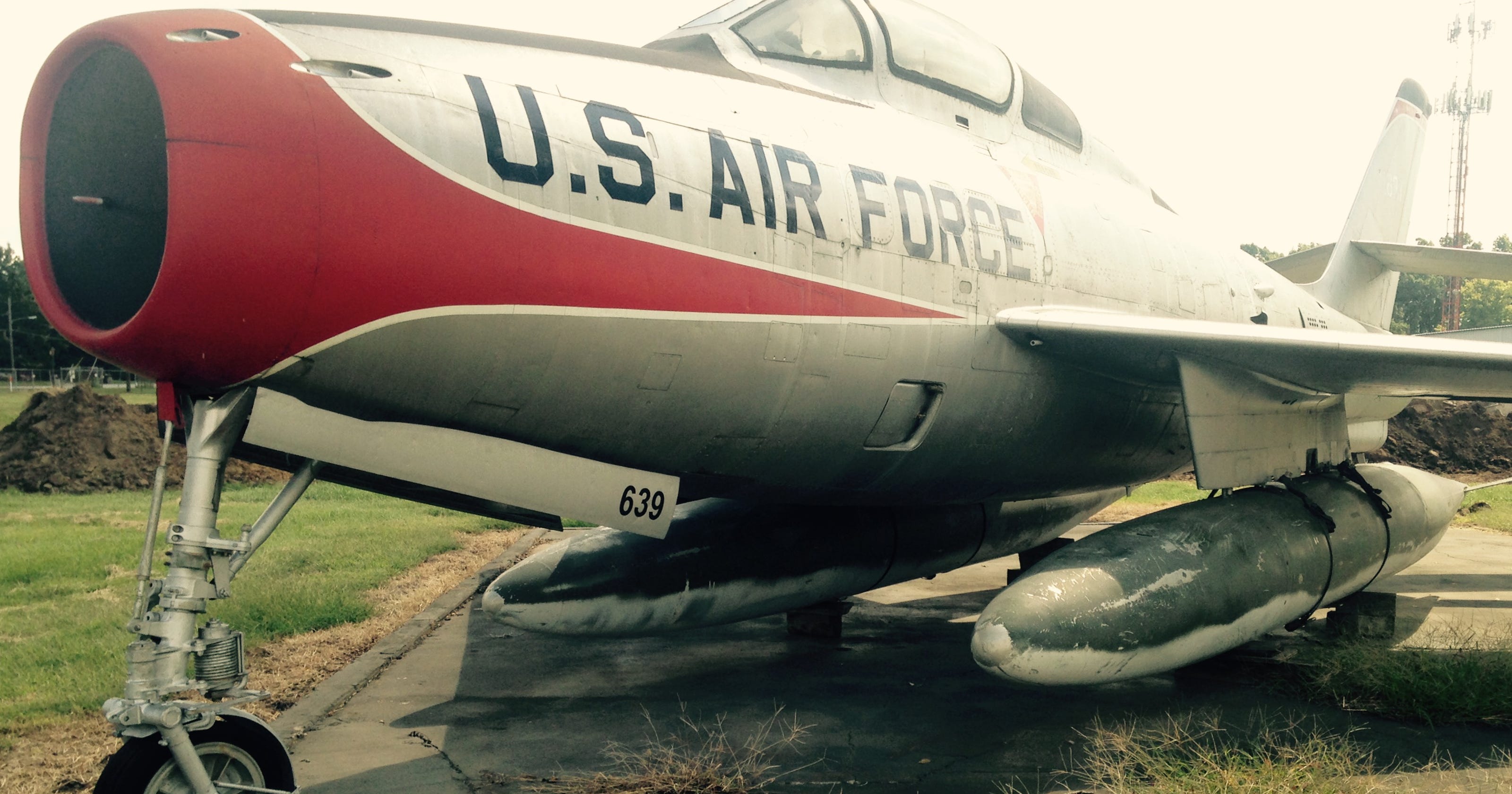 Answer Man What's the history of old fighter jet at airport?