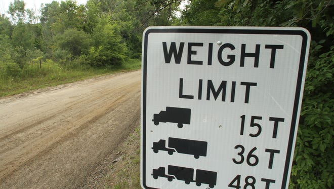 A new 30-ton weight limit will take effect Dec. 18 for the bridge over Buena Vista Creek in the town of Grant.