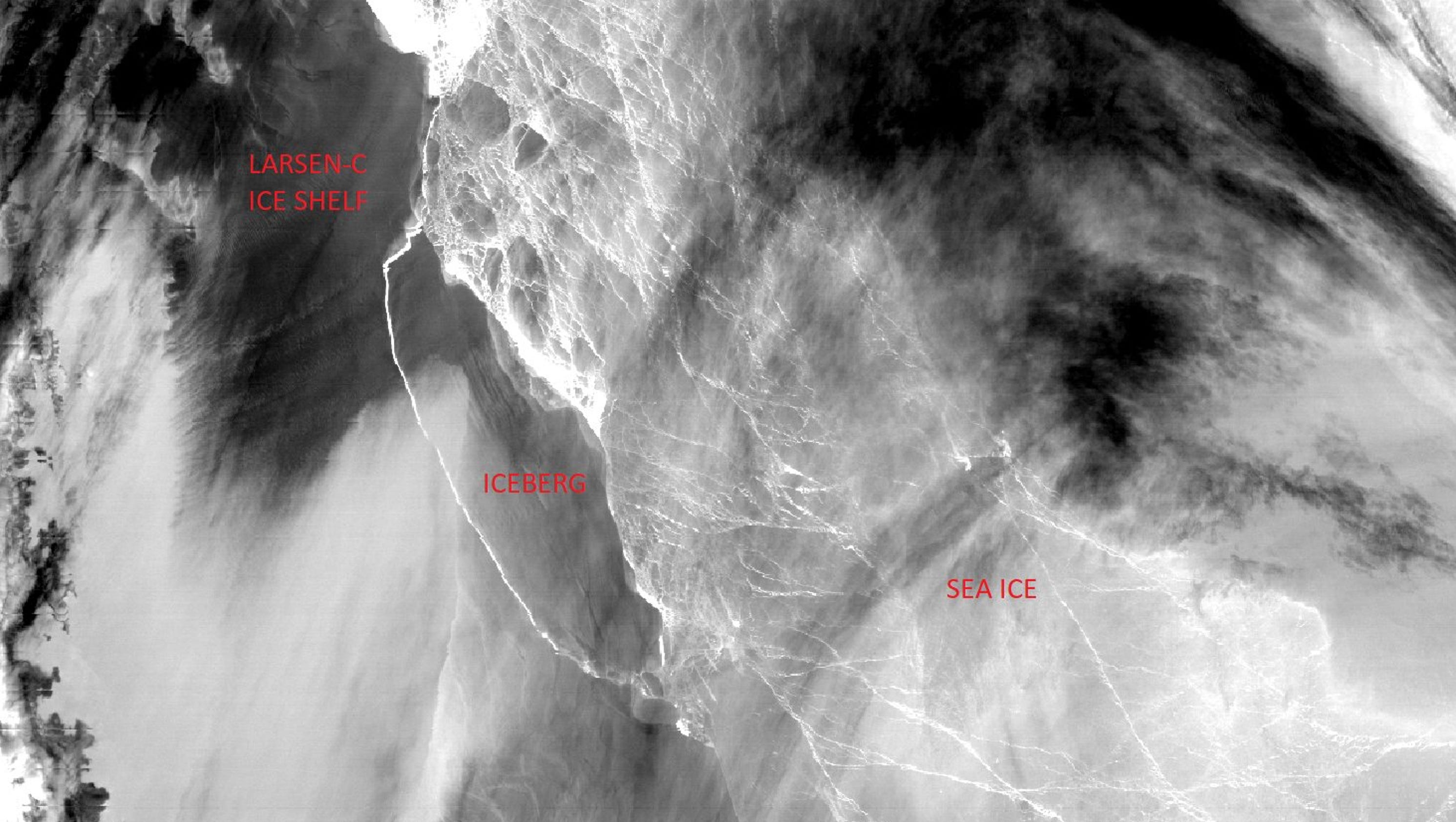 Larsen ice shelf Massive iceberg breaks off Antarctica