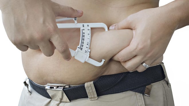 Calipers have a margin of error of 4 points when measuring body fat.