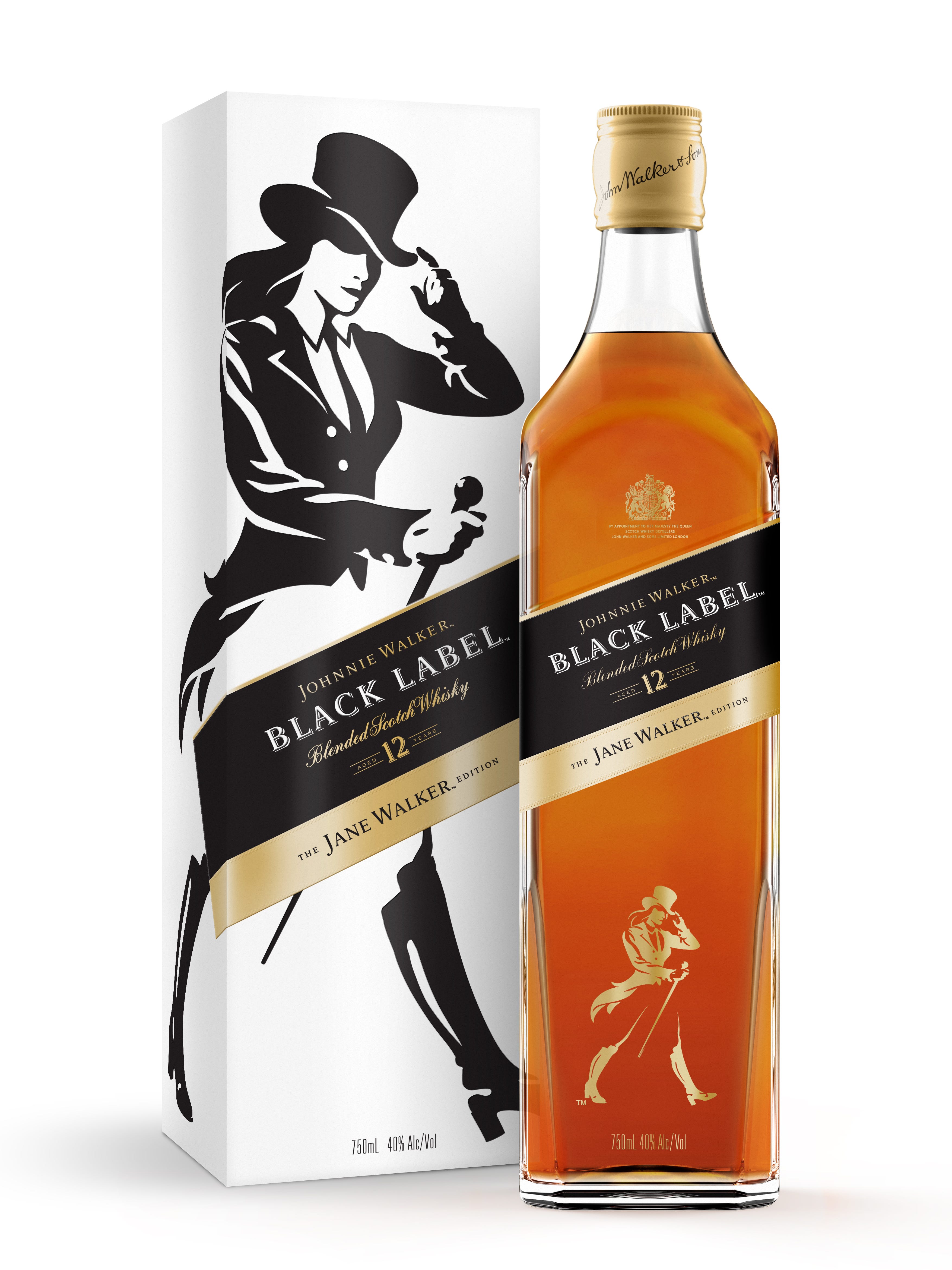 Johnnie Walker whisky puts woman on limited edition black label
