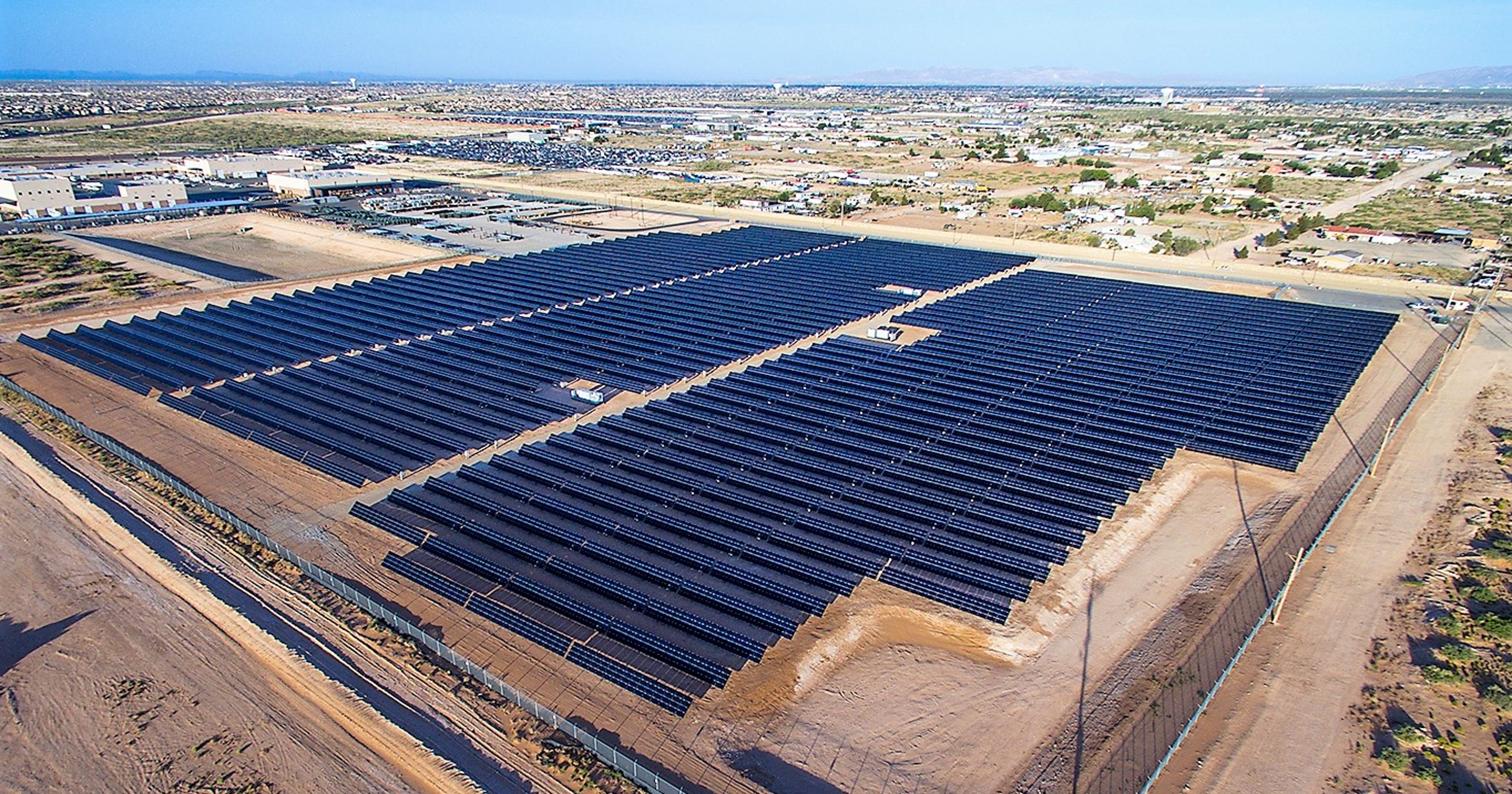 El Paso Electric Solar Plant Being Built At Holloman Air Force Base