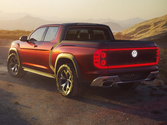 The Volkswagen Atlas Tanoak pickup concept