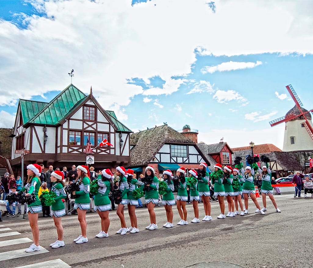 Solvang, Calif., celebrates its Danish heritage with dancing ballerinas, candlelight tours and strolling magicians.