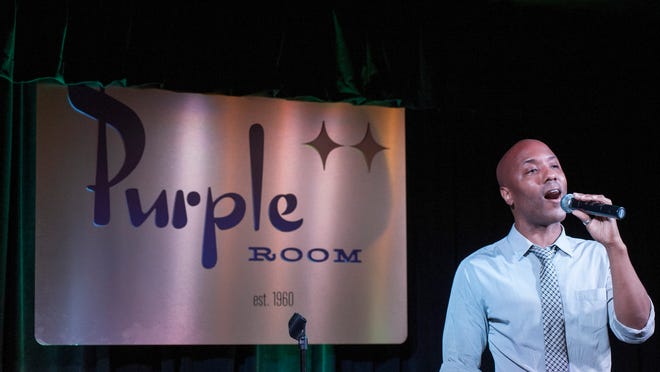 Dion Khan performs during the Palm Springs Voice competition at The Purple Room Restaurant and Stage.