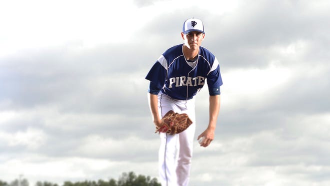 Dakota Klein, shown as a junior at Bay Port, was the Press-Gazette's baseball player of the year in 2014.