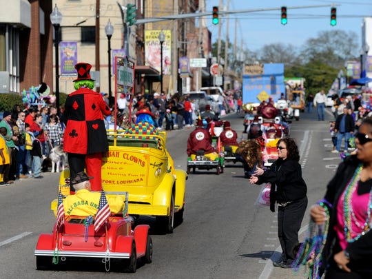 mardi gras parade minden la