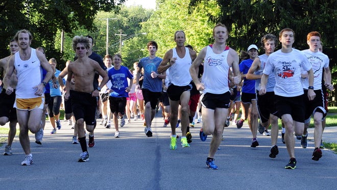 Runners participate in the 2012 Brattie Run.