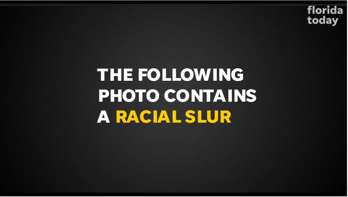 Photos Racial slur on campaign sign