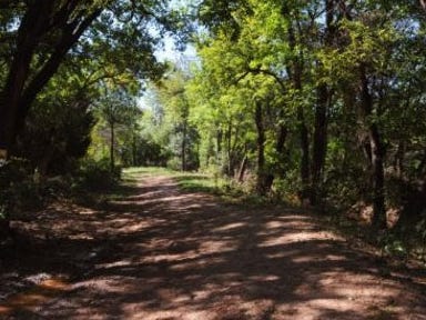One of the many scenic trails at Abilene State Park.