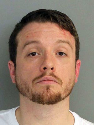 FILE - This Dec. 27, 2016, file photo provided by the Aiken County, S.C., Detention Center shows South Carolina Rep. Chris Corley. Attorneys for Corley have informed state prosecutors their client is planning to change his plea to guilty Monday, Aug. 7, 2017, to a domestic violence charge in an attack on his wife during a hearing in Aiken, according to Robert Kittle, spokesman for the state Attorney General’s Office.