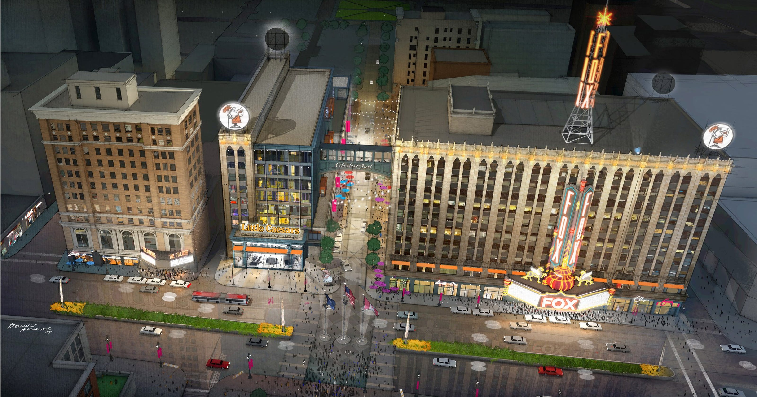 Little Caesars to build 8-story Detroit headquarters
