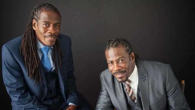 Al Mills and Nnamdi Chukwuocha are the 17th poets laureate of Delaware. The Twin Poets will perform at Kent County Public Library on April 8.