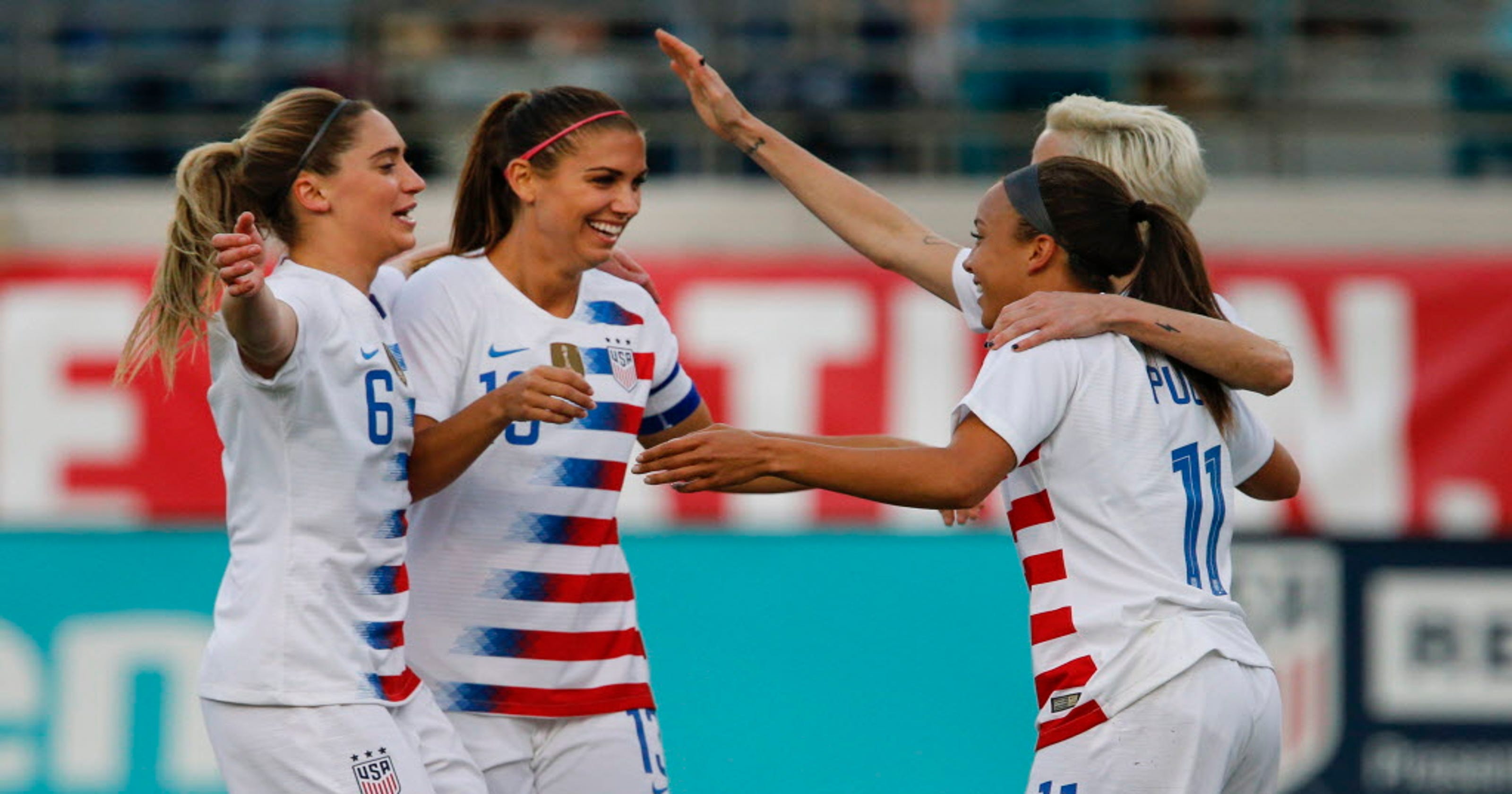 Alex Morgan scores twice in U.S. women's national team ...
