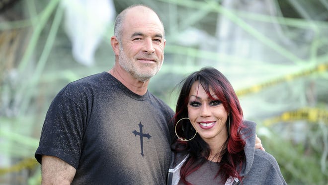 A file photo of Mark and Debby Constantino taken on  Oct. 24, 2011 near their home in northwest Reno. The couple worked as paranormal investigators specializing in EVP voice recordings and were often featured in the Travel Channel series Ghost Adventures.