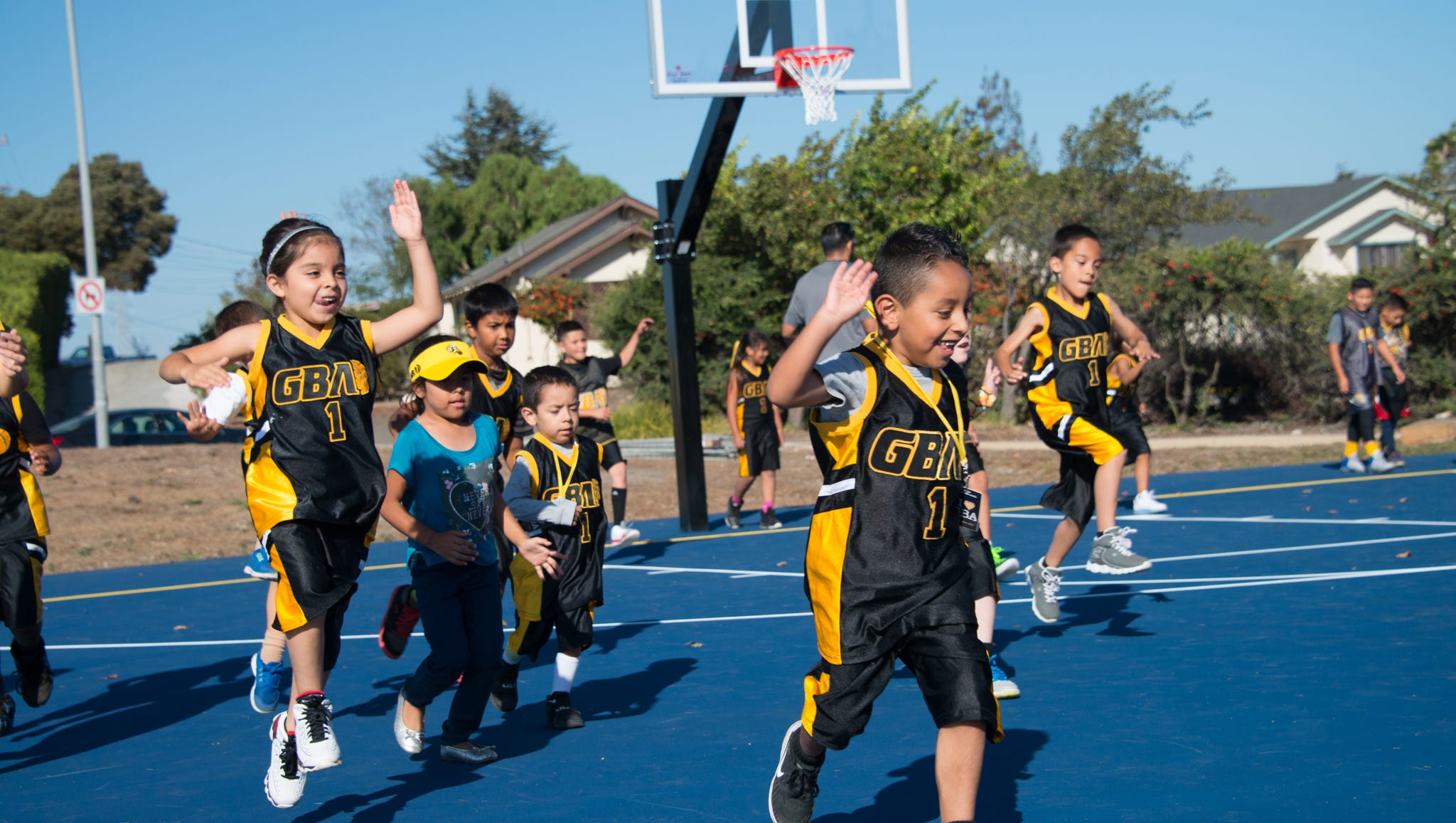 New Basketball Courts Unveiled At Cesar Chavez Park