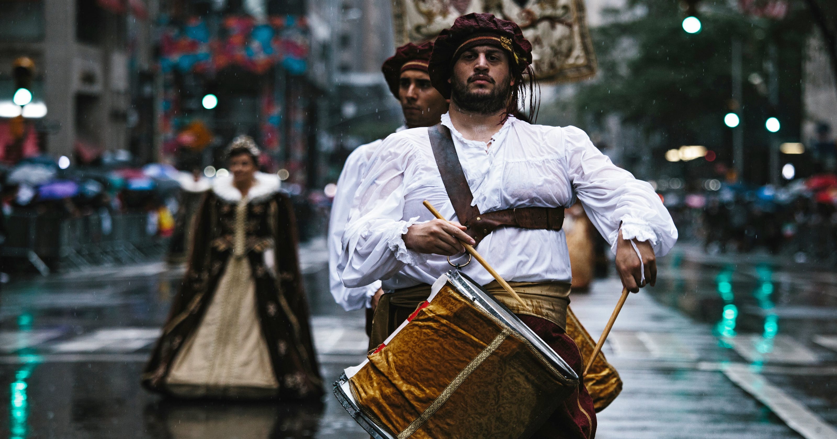 Columbus Day and Indigenous Peoples Day on parade
