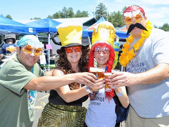 Festival goers at the annual Made in the Shade Beer