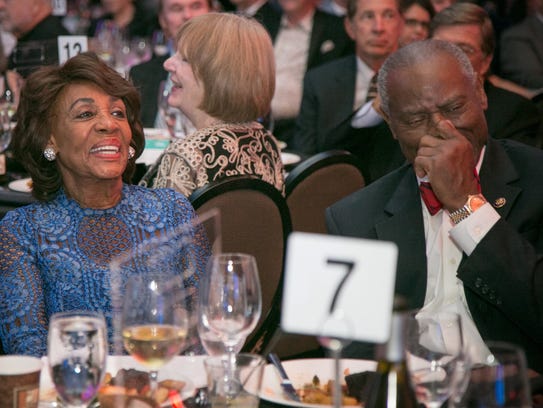 Congresswoman Maxine Waters (D) and her husband Ambassador