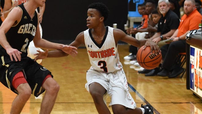 Jalen McKelvey (3) and the Southside Tigers are No. 1 in Class AAA in the latest South Carolina Basketball Coaches Association rankings.