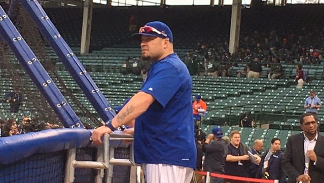 Eric Hinske is in his second season as the Cubs’ assistant hitting coach.