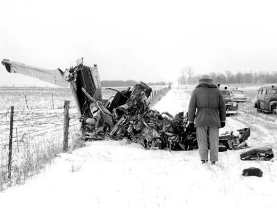 Elwin Musser's photo of the plane crash site north