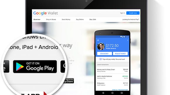 Google Pay option on Google Wallet on different apps.