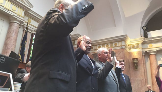 Four members of the Kentucky House elected in special elections last week were sworn in. March 15, 2015