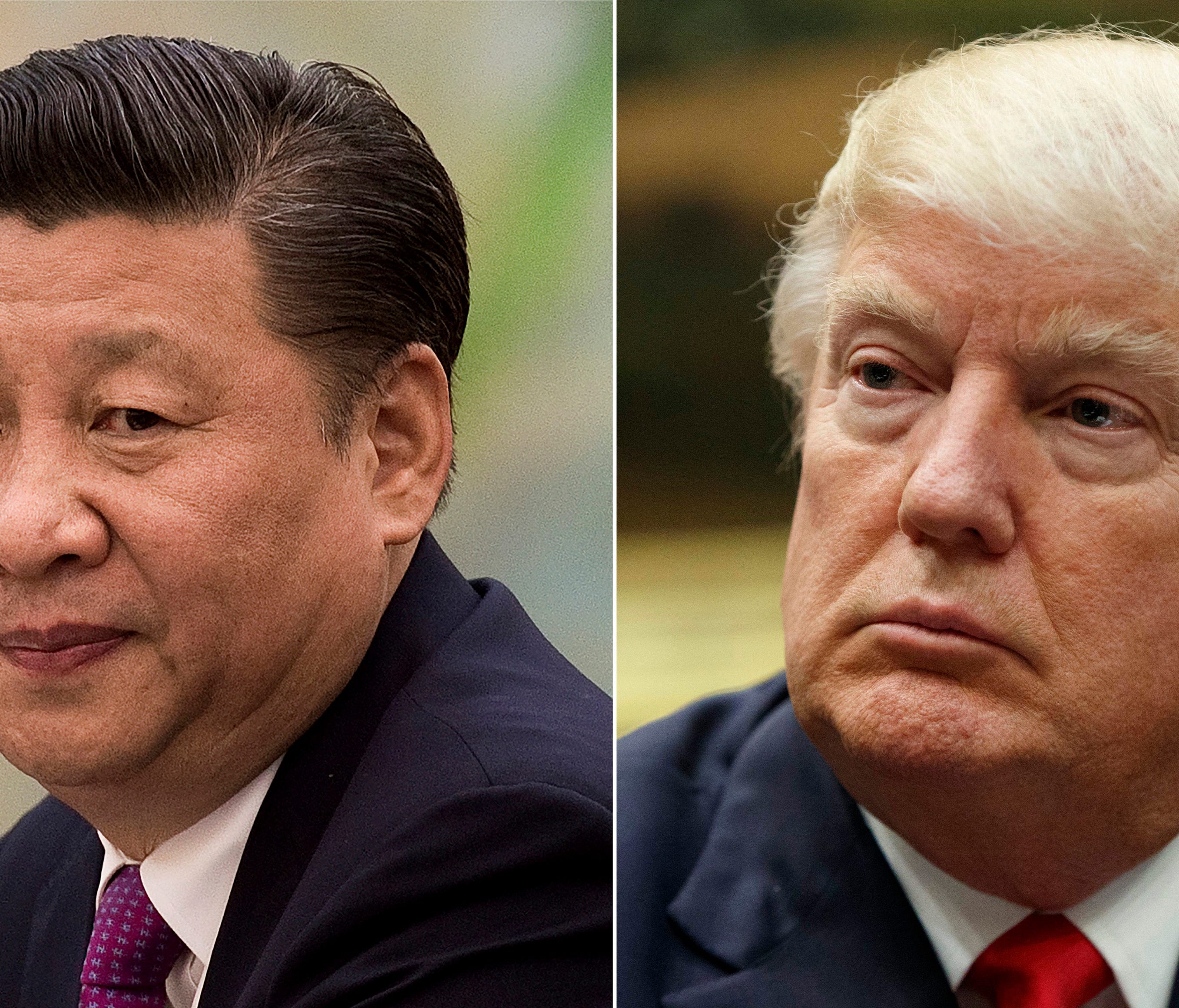 Xin Jinping and President Trump