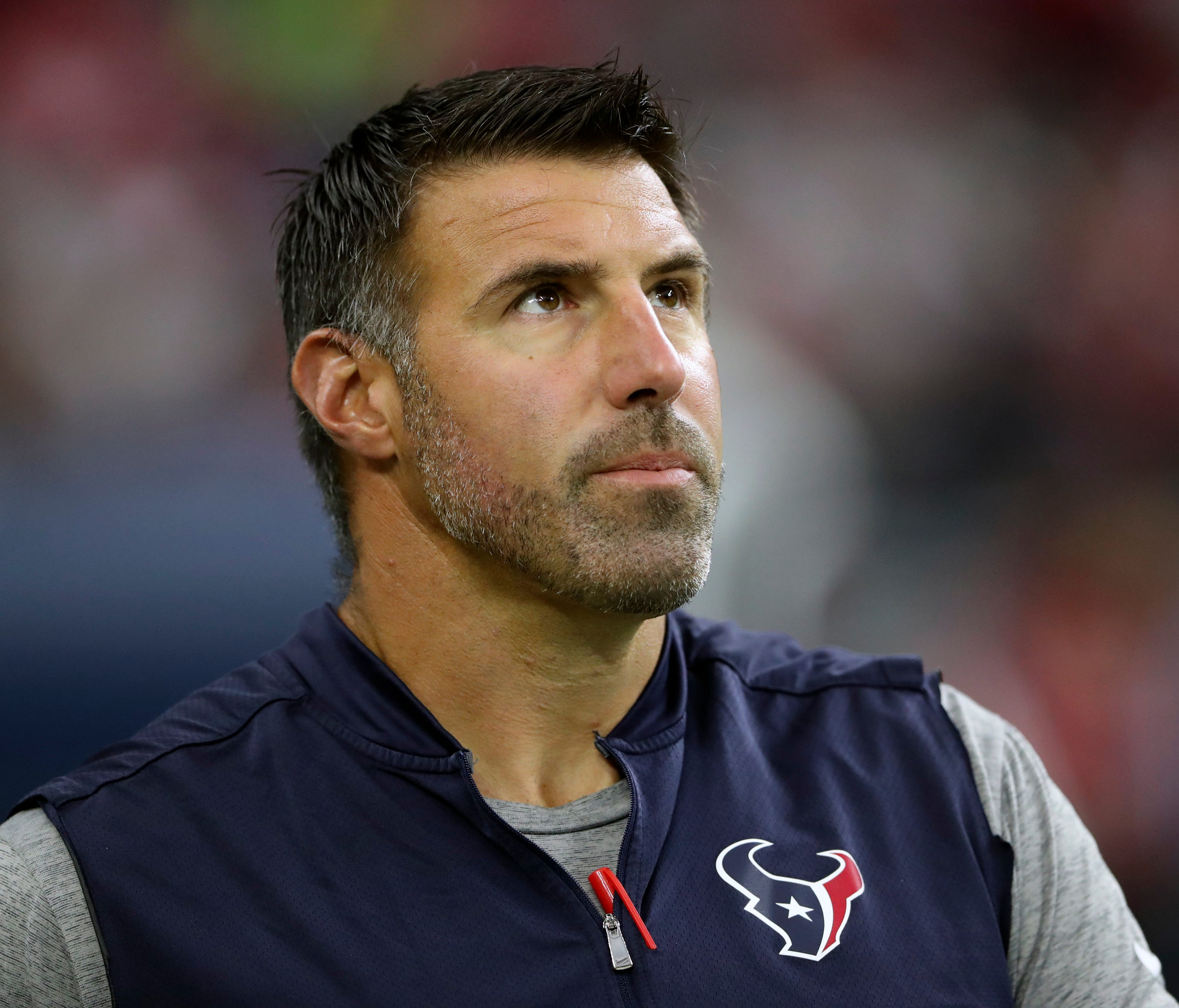 Mike Vrabel was defensive coordinator for the Houston Texans in 2017.