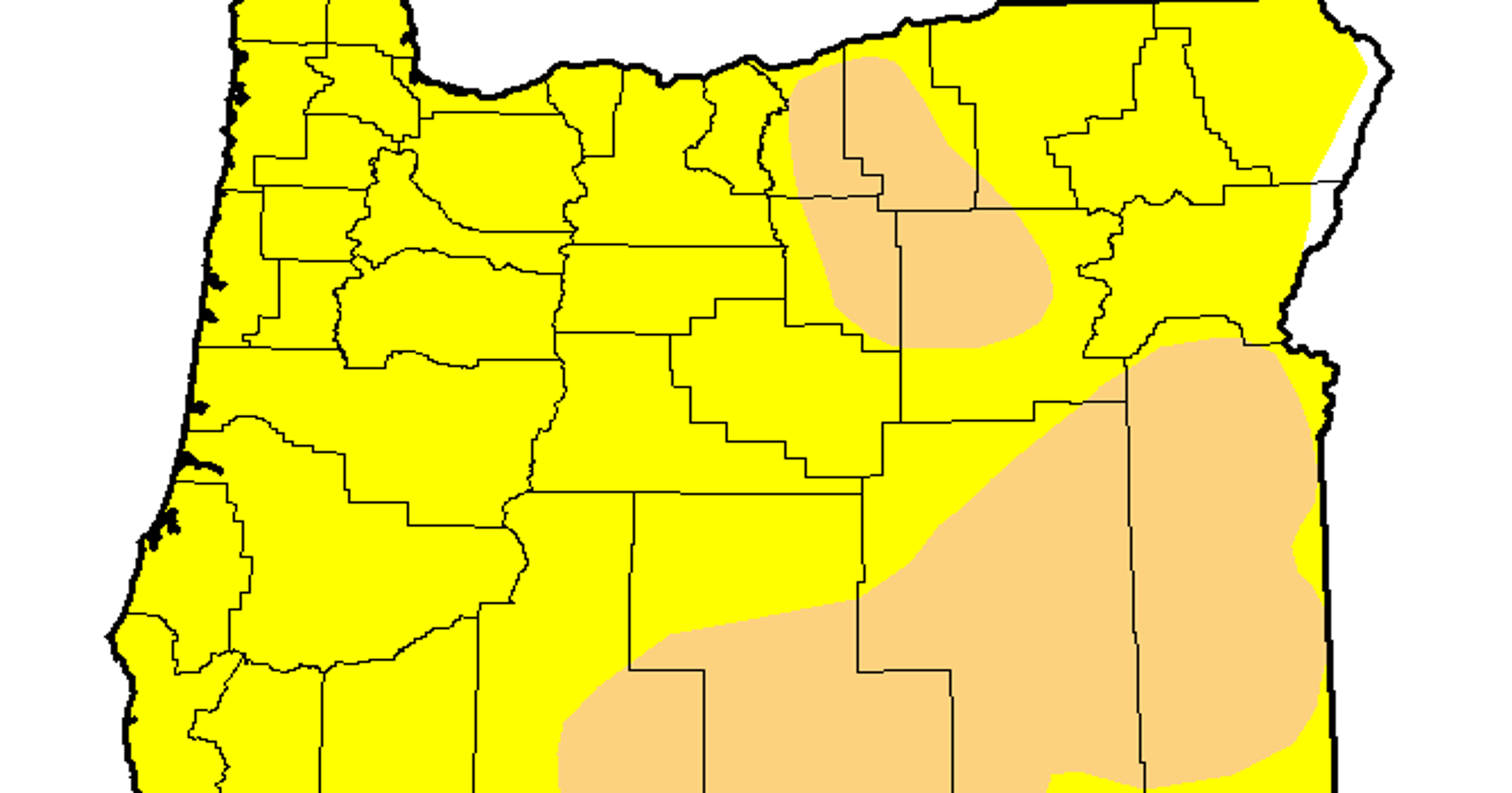 Oregon drought persists, but better than last year