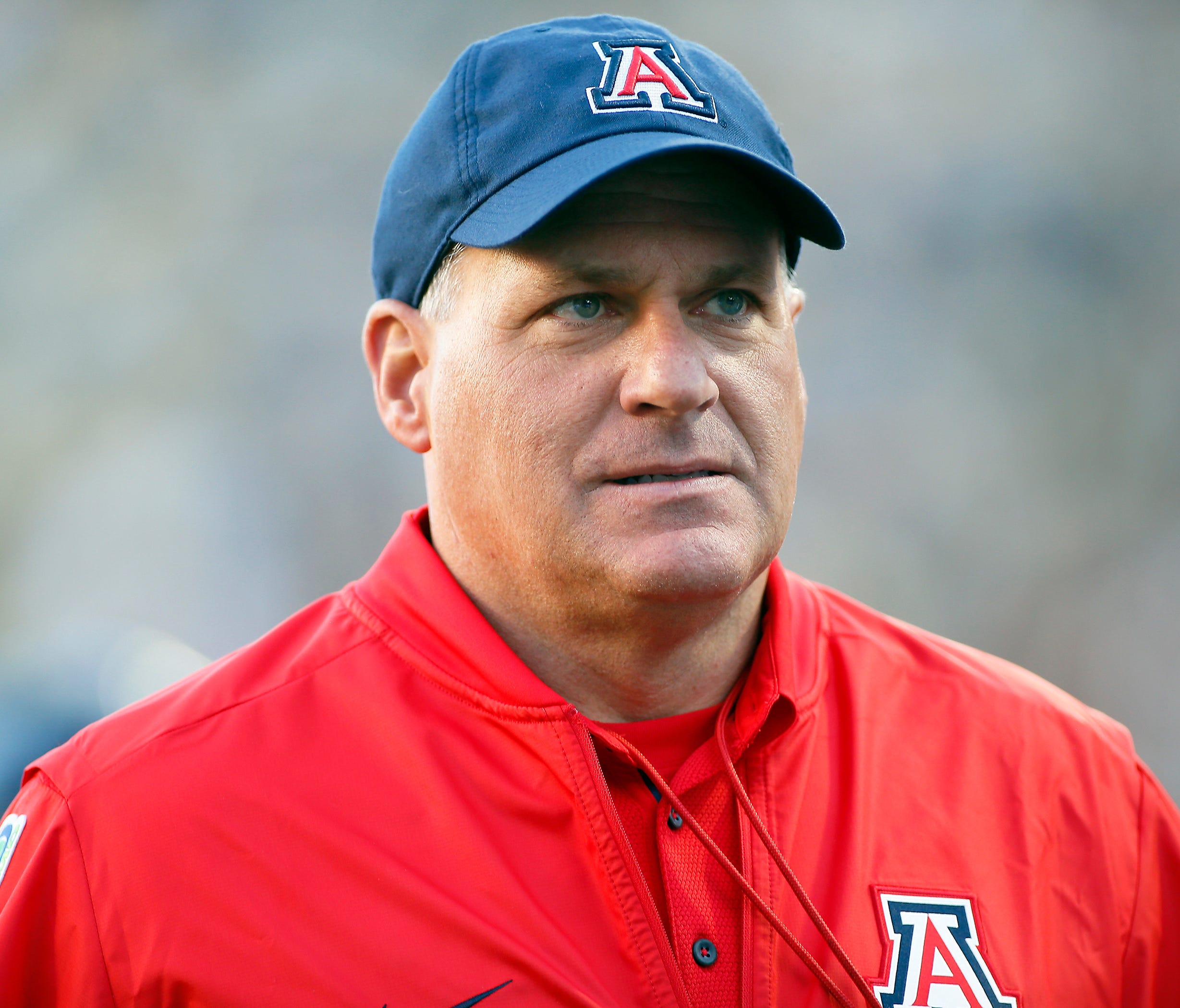Oct 7, 2017; Boulder, CO, USA; Arizona Wildcats head coach Rich Rodriguez stands on the field prior to a game against the Colorado Buffaloes at Folsom Field. Mandatory Credit: Russell Lansford-USA TODAY Sports
