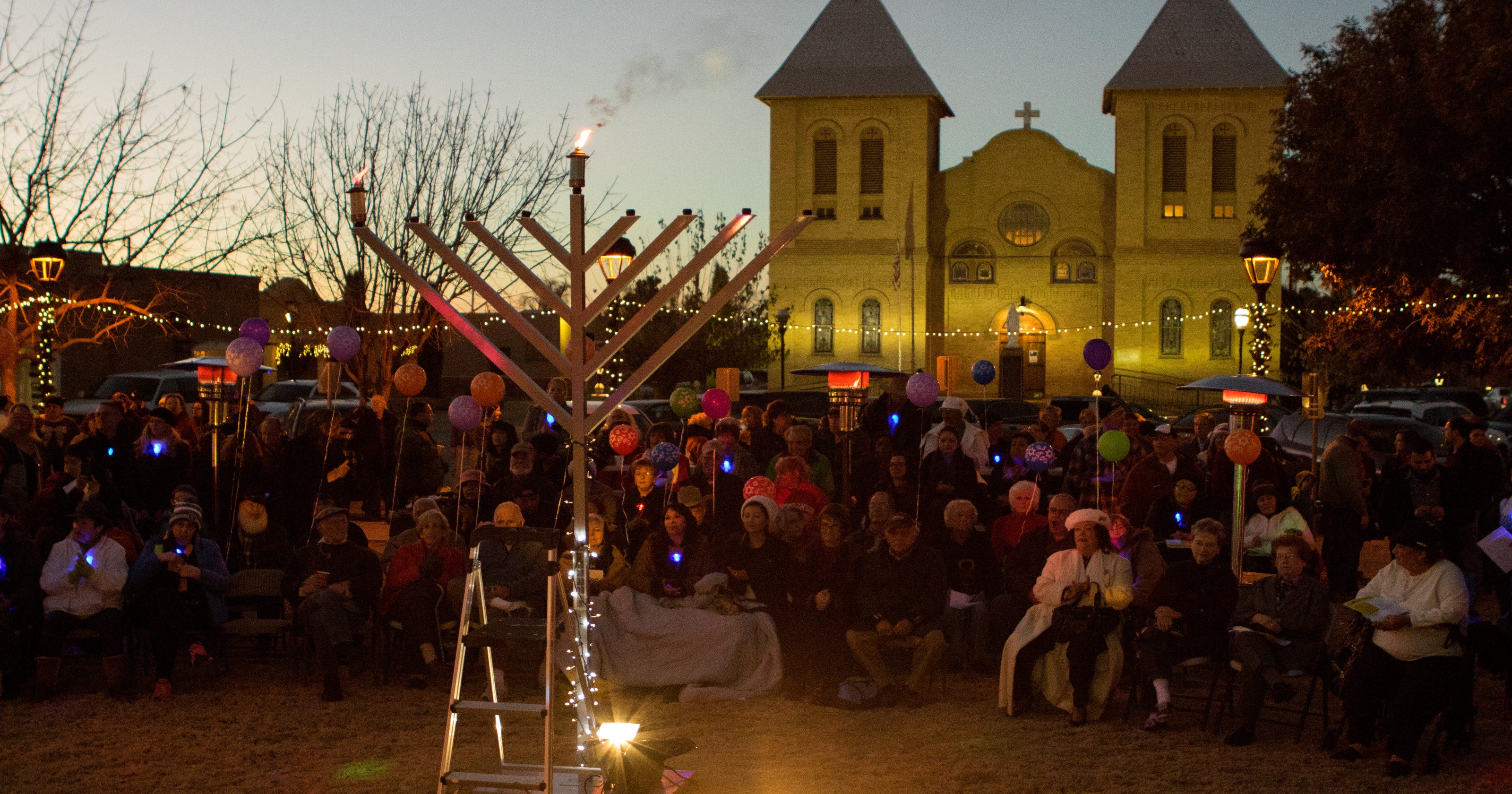 First Night Hanukkah begins with menorah lighting