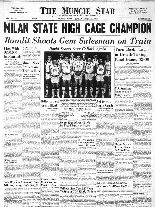 Footage From 1954 Indiana Basketball State Championship Restored