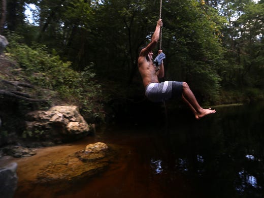 Locals Escape Heat At Spring Fed Sinks